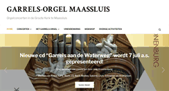 Desktop Screenshot of garrelsorgelmaassluis.nl